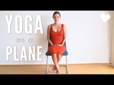 Yoga on an Airplane - Travel Yoga