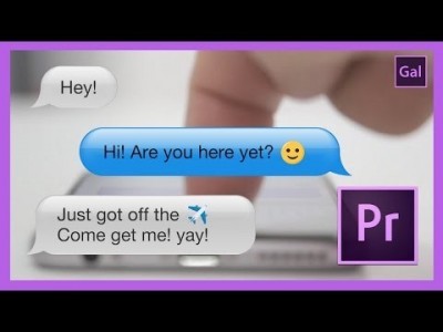 Text Message Animation in Premiere Pro CC