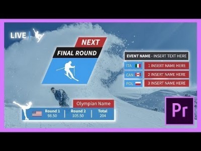Sports Olympic Animated Title Pack for Premiere Pro CC + Tut…