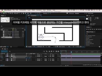[애프터이펙트 강좌] 10 키프레임 만들기 1