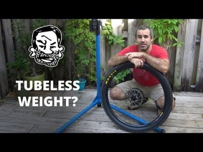 Weighing Tubeless MTB Tires  - Before and After